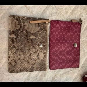 Two Coach Pouches.Great as a clutch or store items
